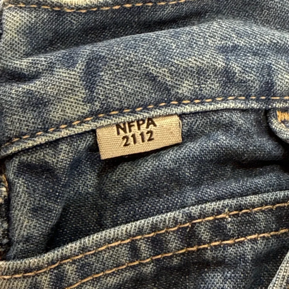 Carhartt FRB13 DNM Flame Resistant Carpenter Jeans 34x30 Original Fit Workwear